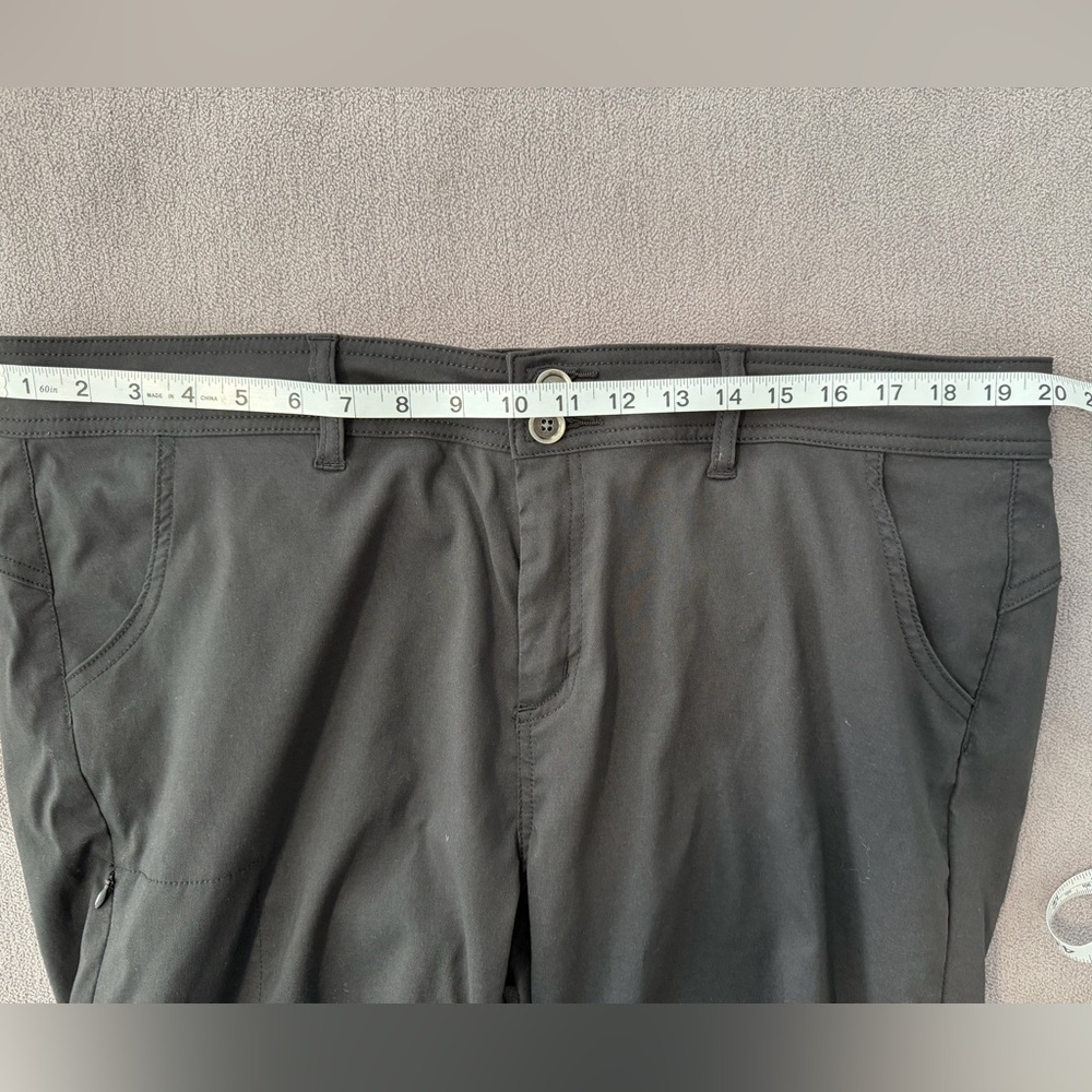 PrAna Charcoal Black Convertible Hiking Pants 18 - Picture 8 of 13